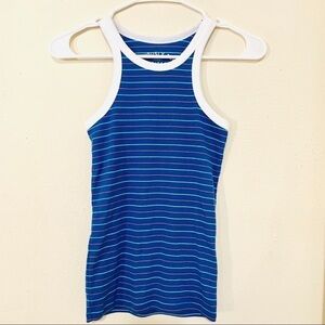 AEROPOSTALE Seriously Soft Heritage Blue Stripe Tank womens size S